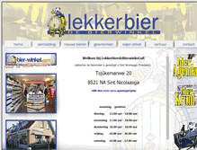 Tablet Screenshot of lekkerbierdebierwinkel.nl
